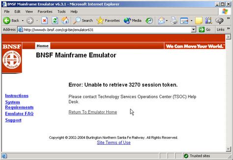 These systems are the sole property of BNSF and are to be used only for valid business purposes. . Bnsf mainframe emulator